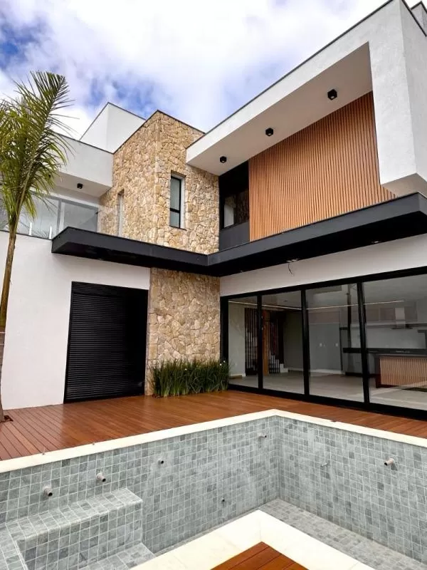 Casa à Venda com 4 suítes, escritório, adega e sala de tv, 313m² em Votorantim/SP no Condomínio Alphaville Nova Esplanada